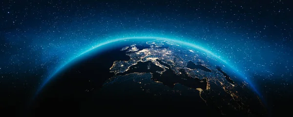 Планета Земля Европа Элементы Этого Изображения Предоставлены Наса Рендеринг — стоковое фото