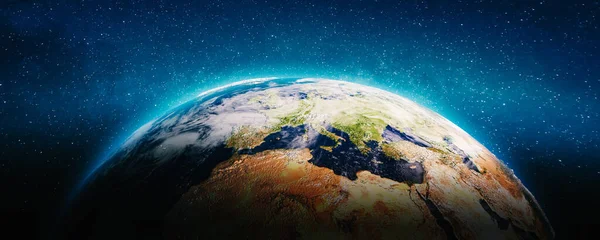 Planeta Tierra Europa Geografía Elementos Esta Imagen Proporcionados Por Nasa — Foto de Stock