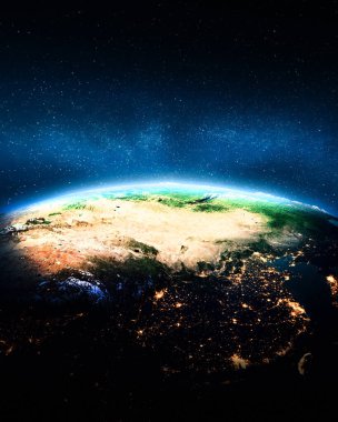 Asya, Çin haritası. Bu görüntünün elementleri NASA tarafından döşenmiştir. 3d oluşturma