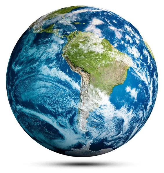 World Globe Planet Earth Map Sphere Elements Image Furnished Nasa — Stock Photo, Image