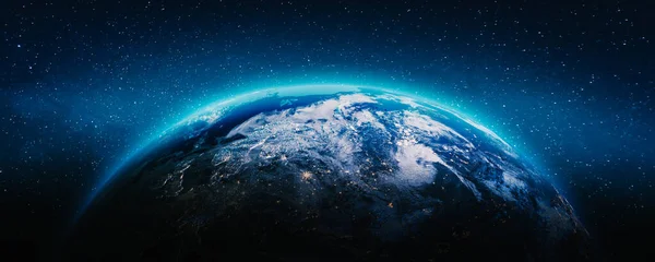 Planeten Jorden Moln Delar Denna Bild Från Nasa Rendering — Stockfoto
