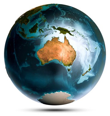 Planet Earth globe world. Elements of this image furnished by NASA. 3d rendering
