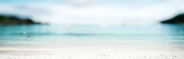 Тропічна Панорама Води Морський Пляж — стокове фото