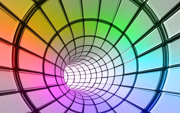 Arco Iris Colores Tecnología Fondo Renderizado — Foto de Stock