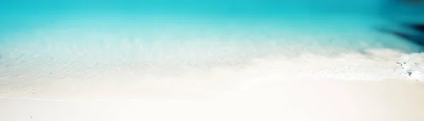 Тропічна Розмита Панорама Океанський Пляж — стокове фото
