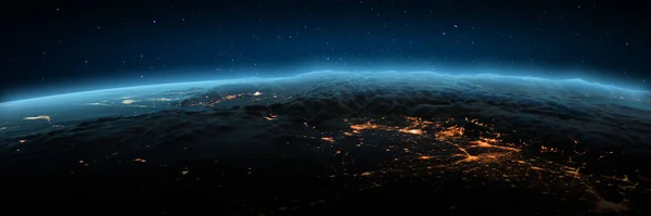 India Himalaya Bergen Stad Lichten Elementen Van Dit Beeld Geleverd — Stockfoto