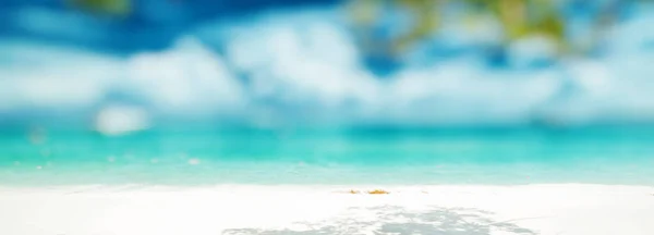 Tropical Blur Beach Panorama Background — Stock Photo, Image