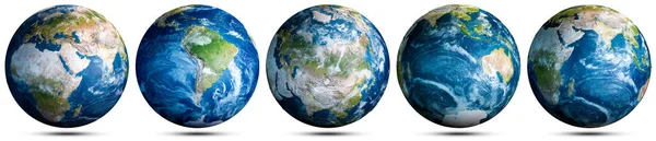 Föld Földgömb Világtérkép Készlet Kép Elemeit Nasa Bocsátotta Rendelkezésre Renderelés — Stock Fotó