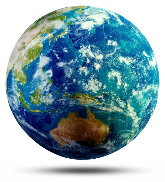 Oceania Planet Earth Elements Image Furnished Nasa Rendering — Stock Photo, Image
