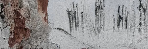 石のパノラマ壁テクスチャの背景詳細な表面 — ストック写真