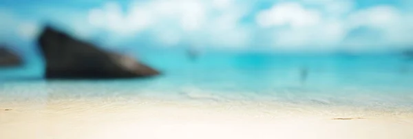 熱帯のぼかしパノラマ 海のビーチ — ストック写真
