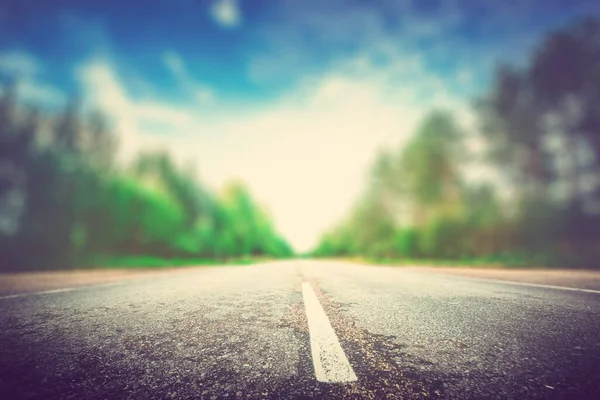 ぼかし効果の速度方法道路 — ストック写真