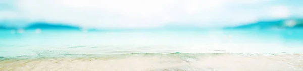 Tropiska Havsön Bokeh Panorama — Stockfoto