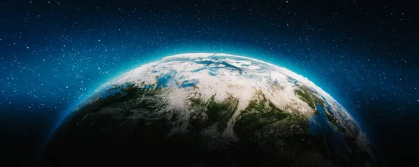 Planète Terre Continent Éléments Cette Image Fournis Par Nasa Rendu — Photo