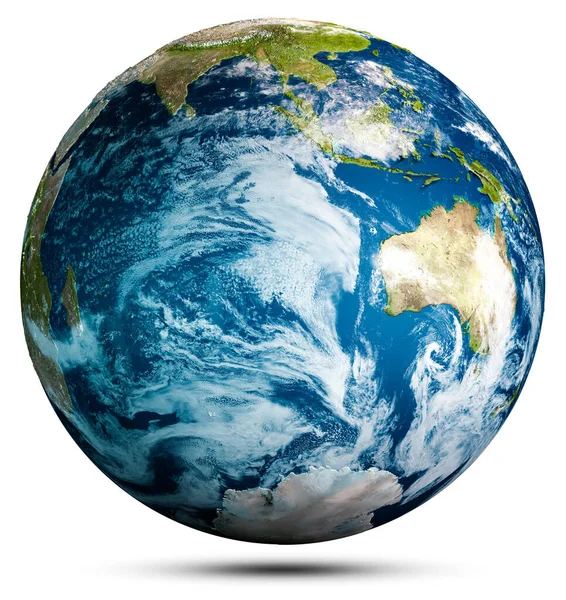 Dünya Gezegeni Dünya Harita Küresi Görüntünün Elementleri Nasa Tarafından Döşenmiştir — Stok fotoğraf