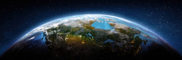 Amerikka Kanada Avaruuslennokki Näkymä Elementit Tämän Kuvan Kalustettu Nasa Renderointi — kuvapankkivalokuva
