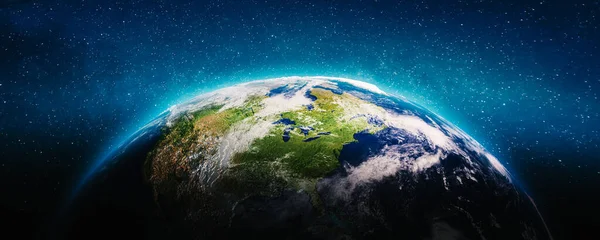ดาวเคราะห โลก อเมร สหร ฐอเมร องค ประกอบของภาพน าโดยนาซ การแสดงผล — ภาพถ่ายสต็อก