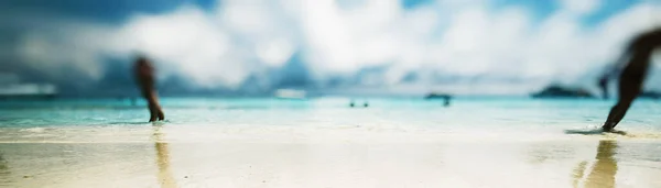 熱帯の水のパノラマ 海のビーチ — ストック写真