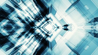 Arka plan fütüristik konsept uzay teknolojisi. 3D render