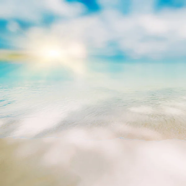 Tropik Kayıp Plaj Yaz Arkaplanı — Stok fotoğraf