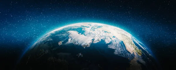 Planeten Jorden Nordpolen Delar Denna Bild Tillhandahålls Nasa Konvertering — Stockfoto