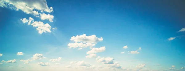 Cielo Nuvole Panorama Estivo Sfondo Esterno — Foto Stock