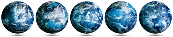 海と大陸 惑星地球セット Nasaによって提供されたこの画像の要素 3Dレンダリング — ストック写真