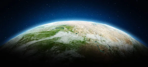Centralasiatiska Berg Planeten Jorden Delar Denna Bild Tillhandahålls Nasa Konvertering — Stockfoto