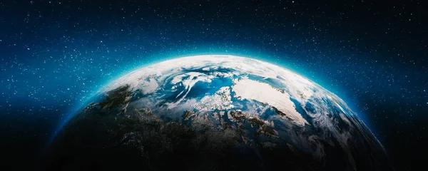 Наука Планете Земля Элементы Этого Изображения Предоставлены Наса Рендеринг — стоковое фото