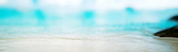 Onda Mar Tropical Panorama Azul — Fotografia de Stock