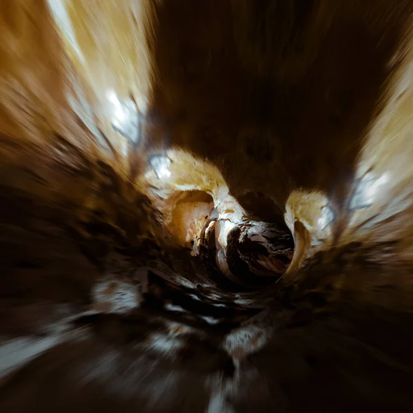 Cavernas Subterrâneas Desfilam Meios Mistos — Fotografia de Stock