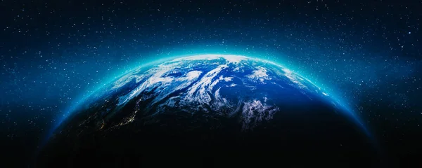 Pianeta Terra Mondo Spaziale Elementi Questa Immagine Forniti Dalla Nasa — Foto Stock