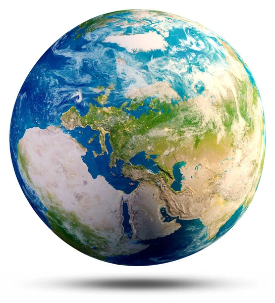 Europa Noordpool Planeet Aarde Elementen Van Dit Beeld Geleverd Door — Stockfoto