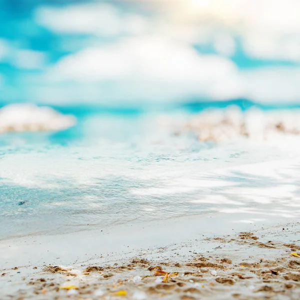 Tropisk Tapt Strandbakgrunn Sommer – stockfoto