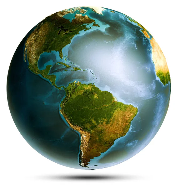 Planeta Tierra Mundo Globo Elementos Esta Imagen Proporcionados Por Nasa —  Fotos de Stock