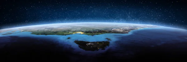 Avustralya Tazmanya Uzaydan Manzara Görüntünün Elementleri Nasa Tarafından Döşenmiştir Oluşturma — Stok fotoğraf