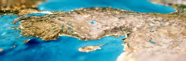 Turquía Chipre Mapa Elementos Esta Imagen Proporcionados Por Nasa Renderizado — Foto de Stock