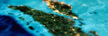 Sumatra Adası, Endonezya. Bu görüntünün elementleri NASA tarafından döşenmiştir. 3d oluşturma