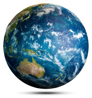 Earth globe world map. Elements of this image furnished by NASA. 3d rendering