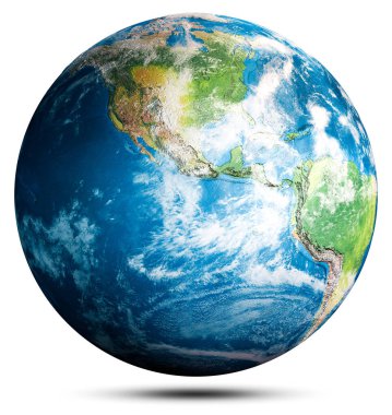 Planet Earth globe world. Elements of this image furnished by NASA. 3d rendering