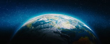 Coğrafya dünya gezegen. Nasa tarafından döşenmiş bu görüntü unsurları. 3D render