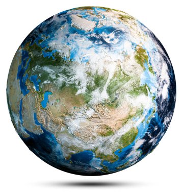 World map planet Earth. Elements of this image furnished by NASA. 3d rendering