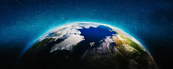 Planet Earth - Arctic. Elements of this image furnished by NASA. 3d rendering