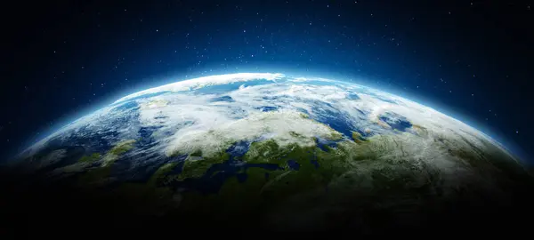 行星地球 这张照片的内容由Nasa提供 3D渲染 图库图片