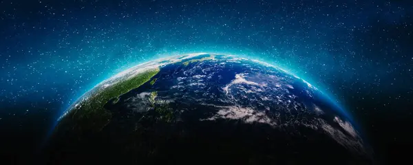 Planeten Jordens Havsgeografi Delar Denna Bild Tillhandahålls Nasa Konvertering Royaltyfria Stockbilder