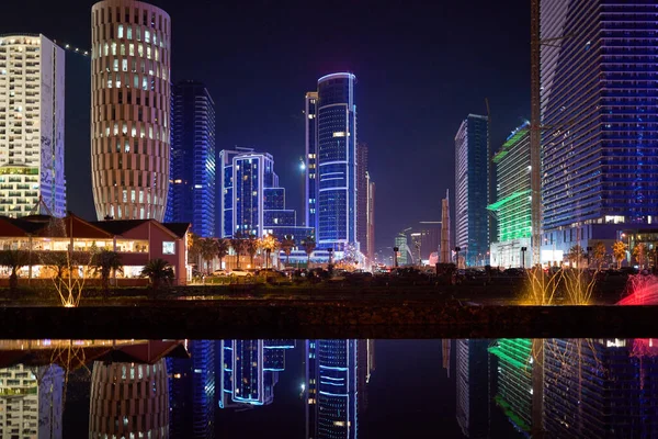 Night City Batumi Night Panorama — Zdjęcie stockowe