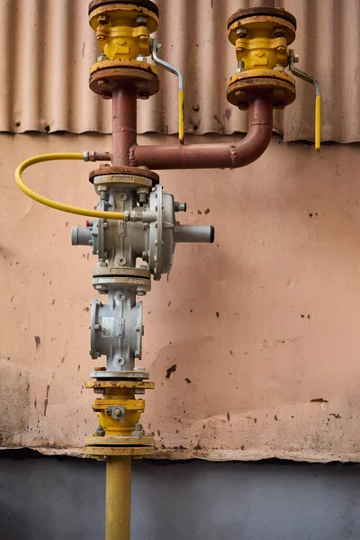 Gas Faucet Copy Space — Foto Stock