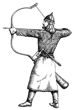 Alan Archer el çizimi vektör çizimi