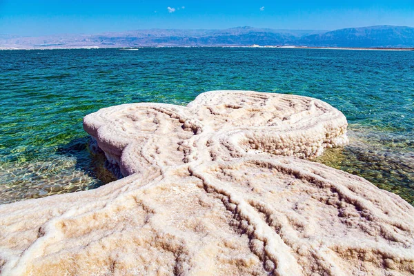 Der Abflusslose Salzsee Israel Der Salzigste See Der Welt Der — Stockfoto
