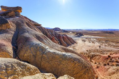 Bardenas Reales. The Spanish province of Navarre. Biosphere Reserve. Journey to the warm Spanish autumn